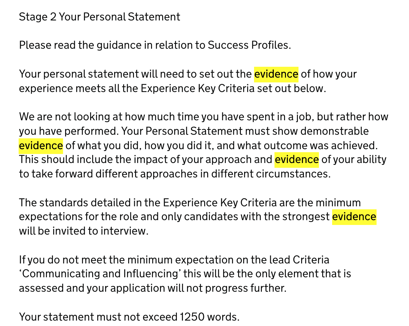 Evidence